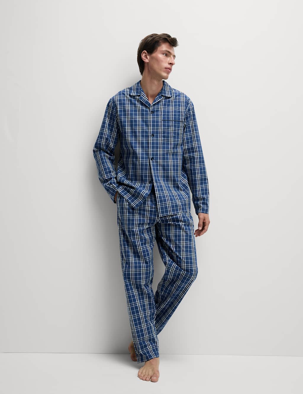 Pure Cotton Checked Pyjama Set