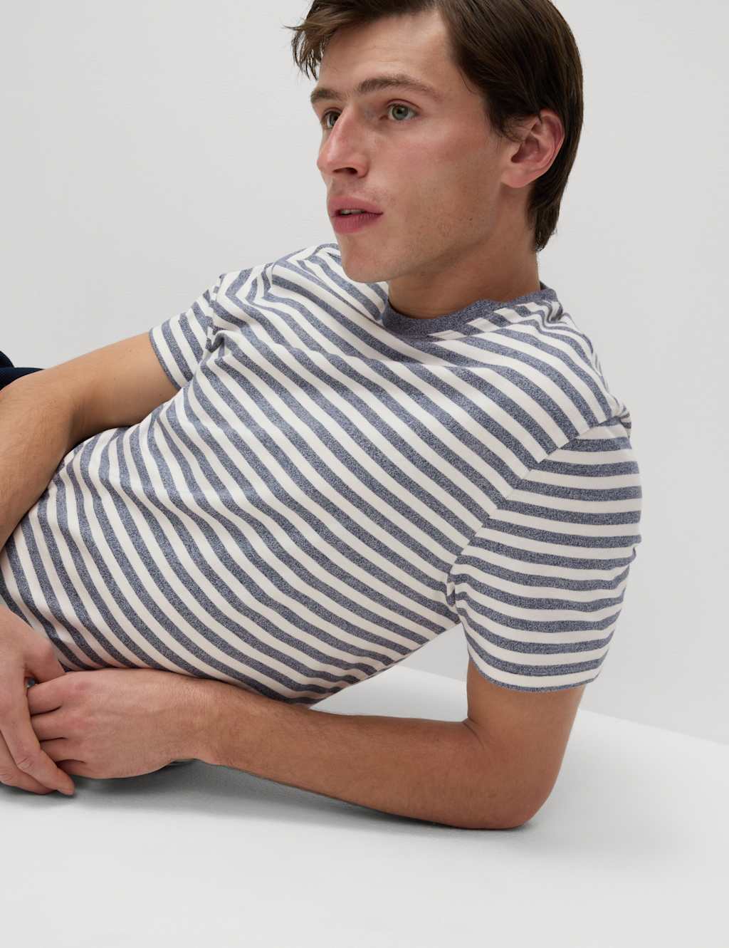 Pure Cotton Striped T-Shirt