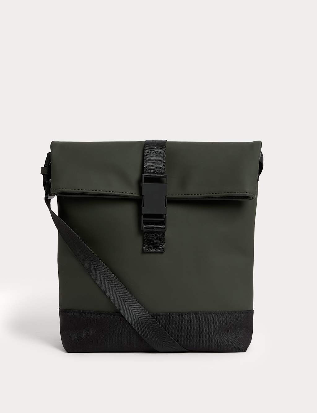 M&S Rubberised Stormwear Crossbody Bag Khaki