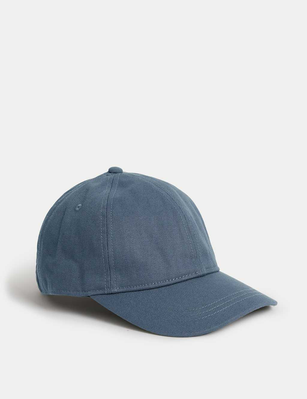 Pure Cotton Herringbone Baseball Cap