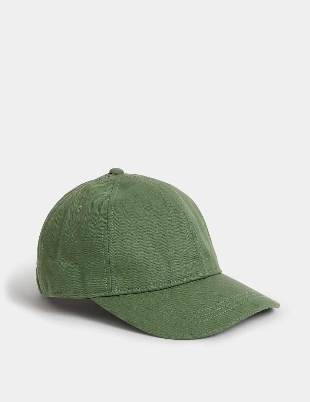 Pure Cotton Herringbone Baseball Cap
