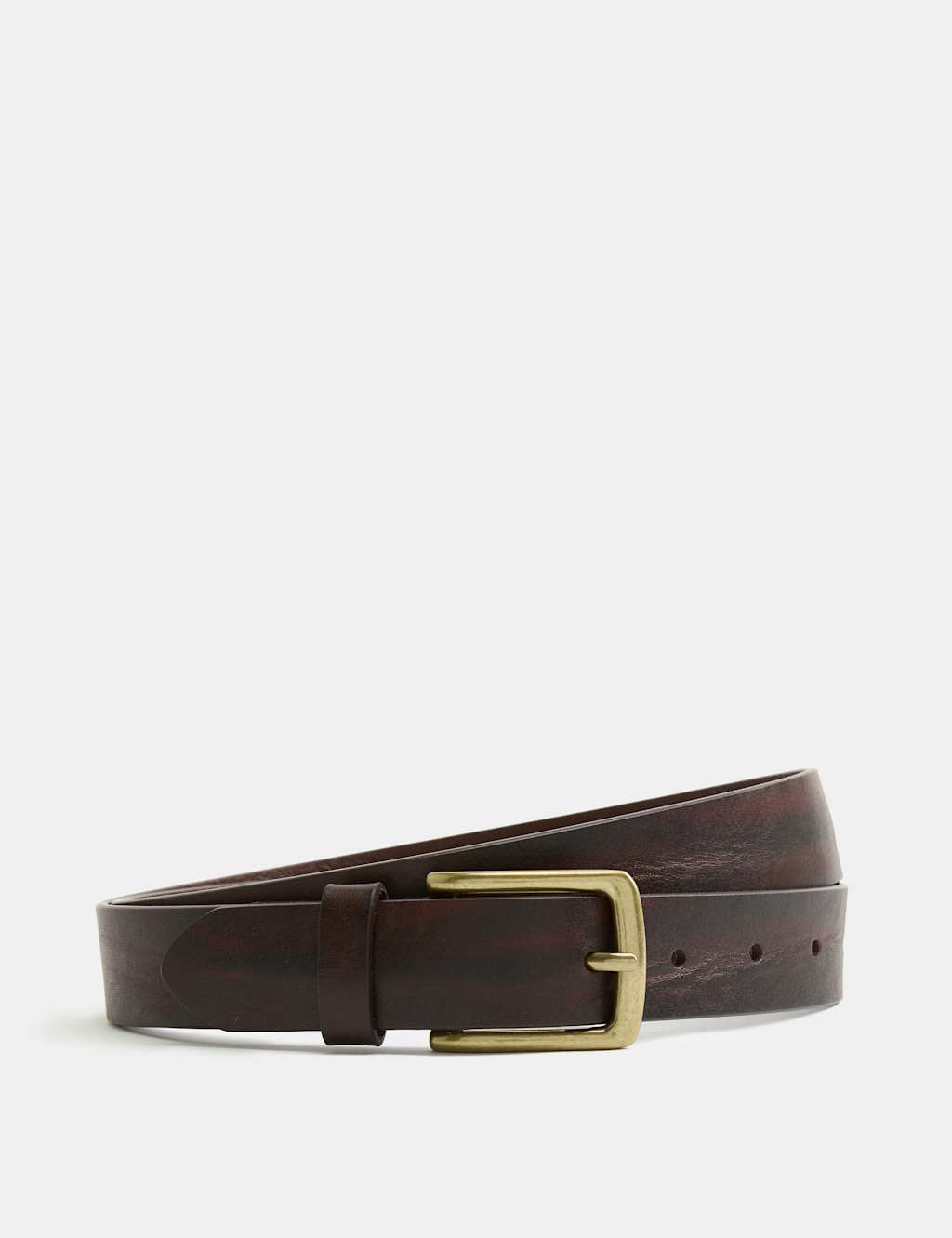 M&S Men's Leather Belt - S - Brown