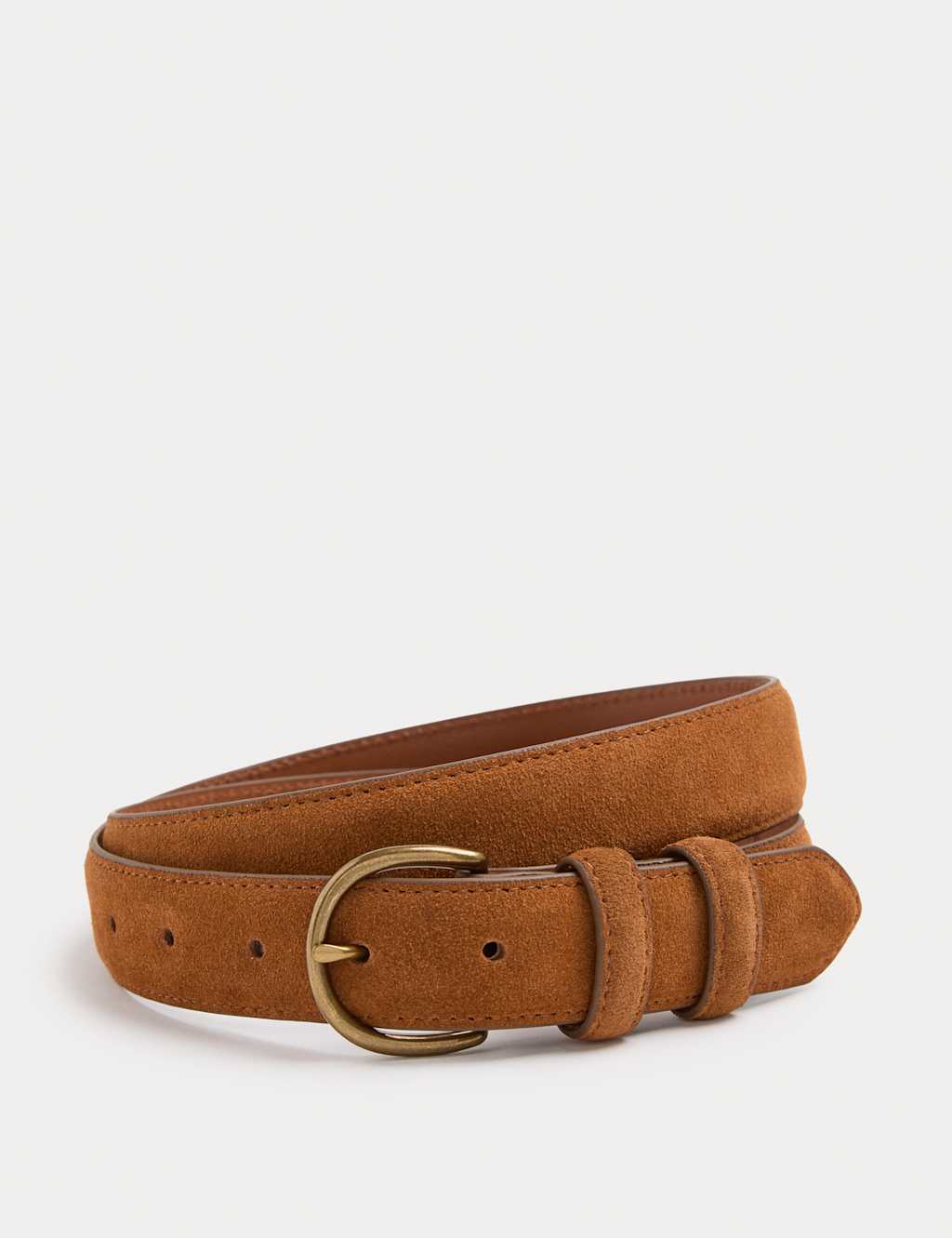 Autograph Men's Suede Belt - 38-40 - Tan