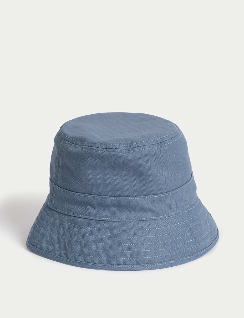 Pure Cotton Herringbone Bucket Hat