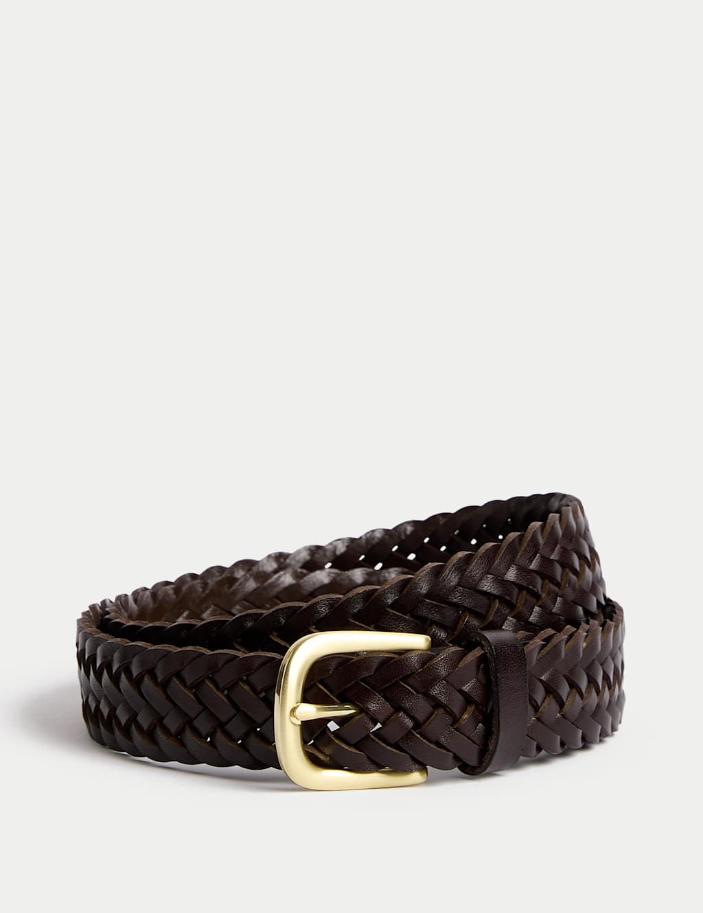 Leather Plaited Belt