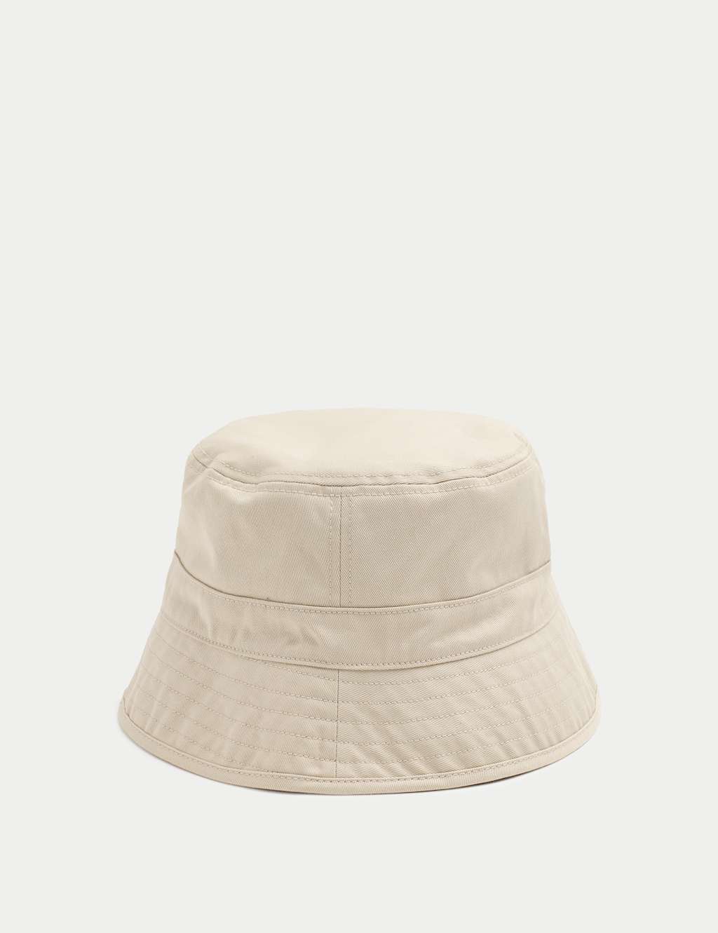 M&S Men's Pure Cotton Twill Bucket Hat - Stone