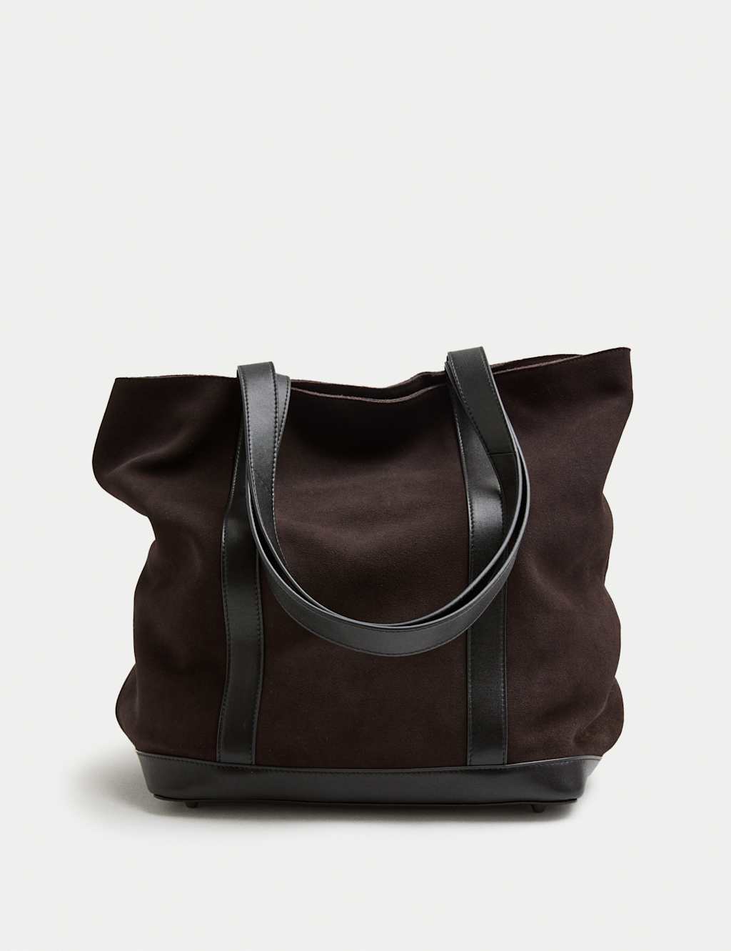 Autograph Suede Weekend Bag Dark Chocolate