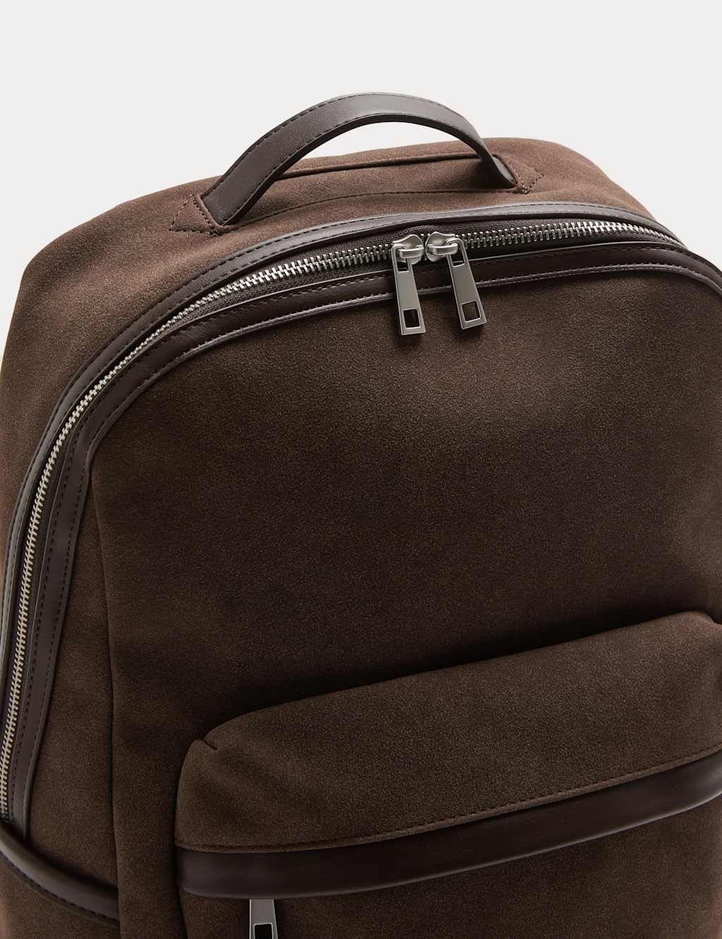 M&S Faux Suede Backpack Brown