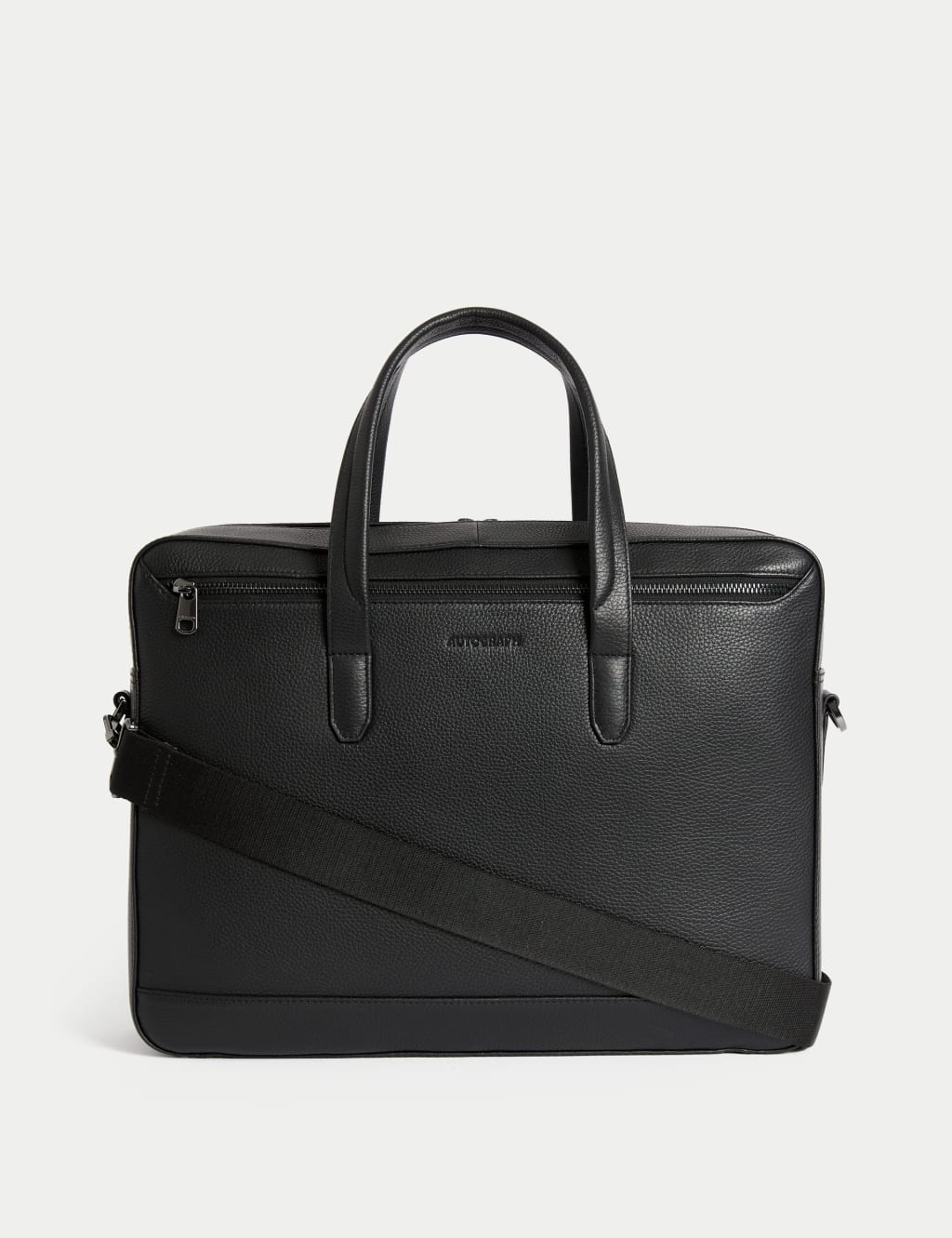 Leather Pebble Grain Laptop Bag