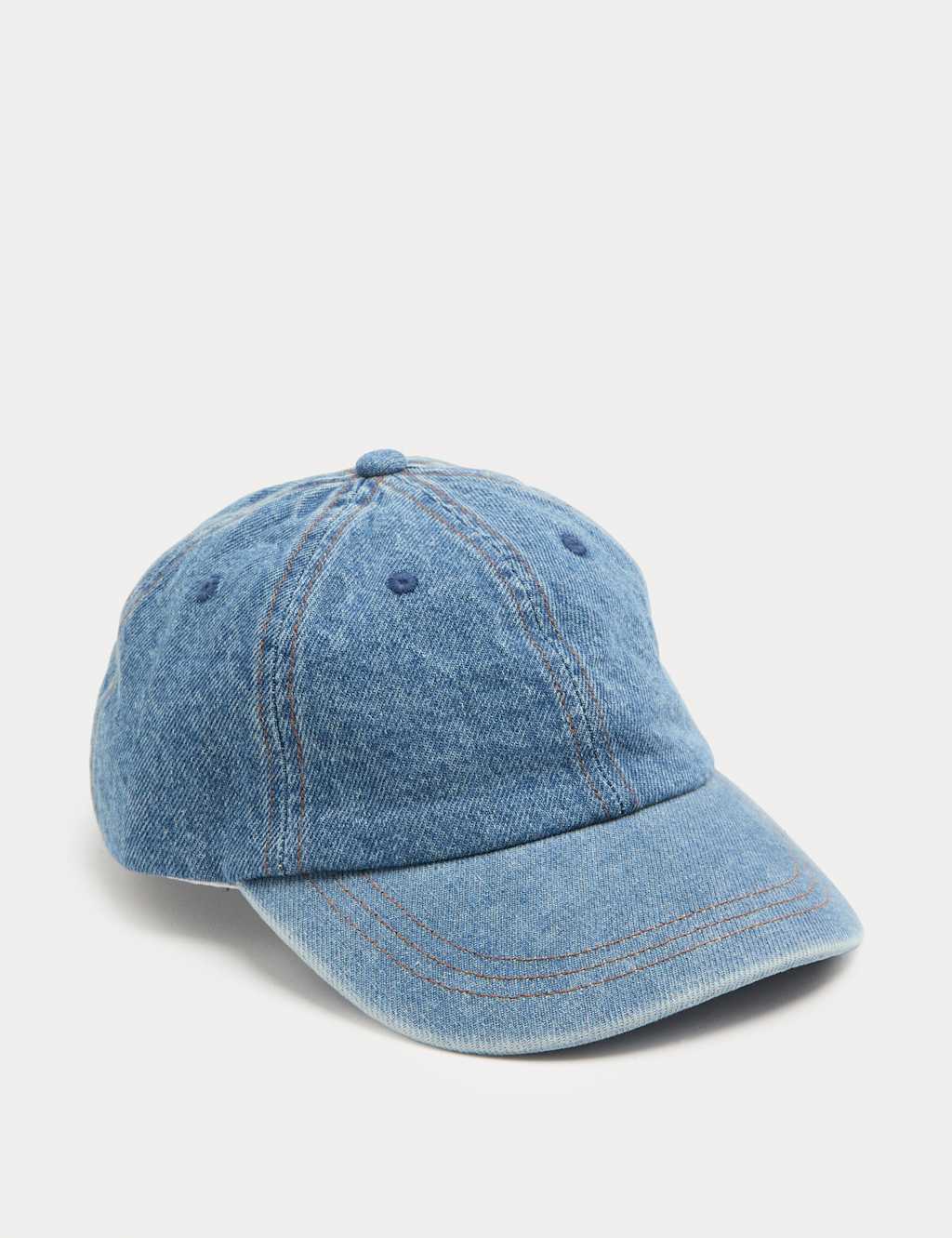 M&S Men's Denim Baseball Cap - Medium Indigo