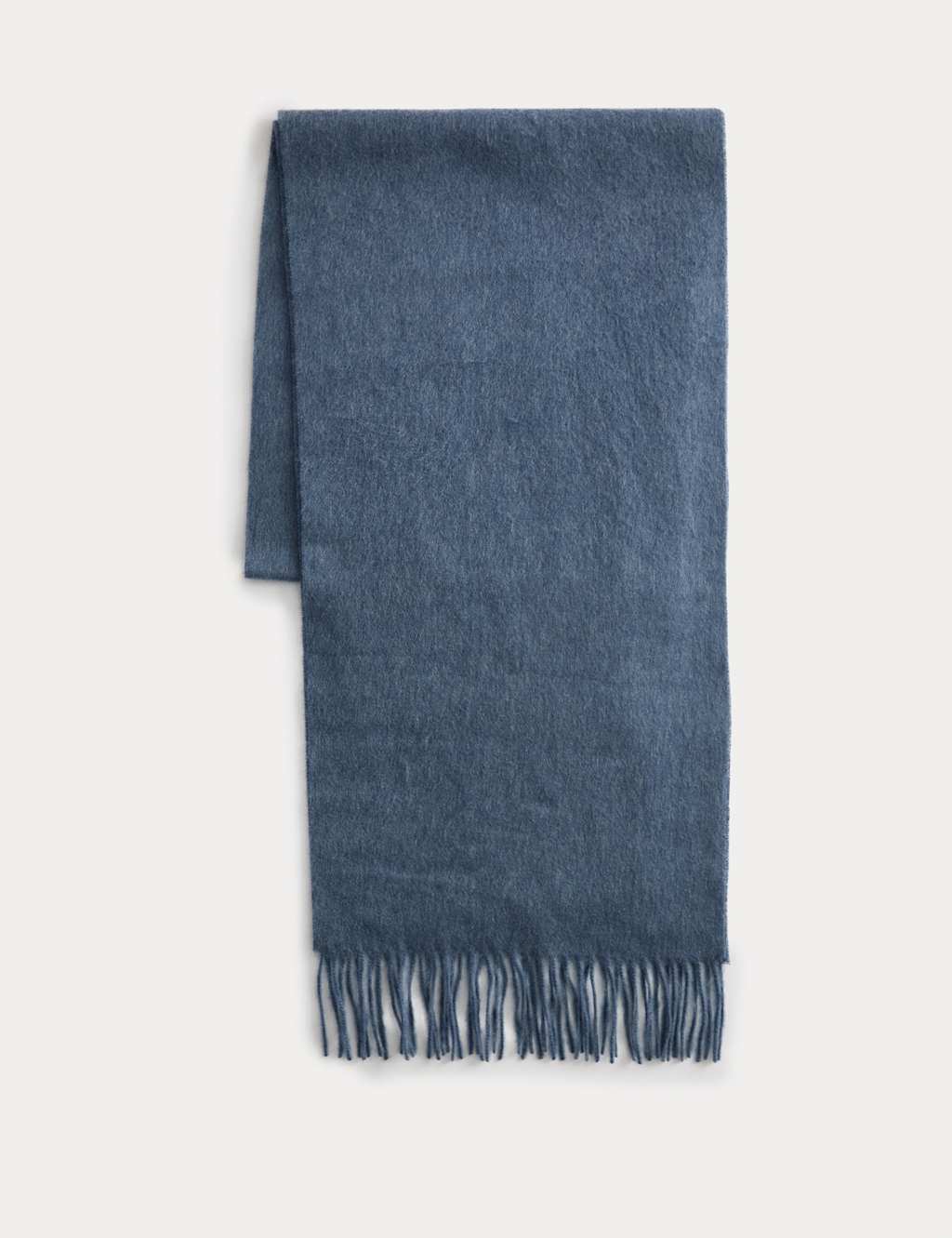Autograph Pure Cashmere Scarf Medium Blue
