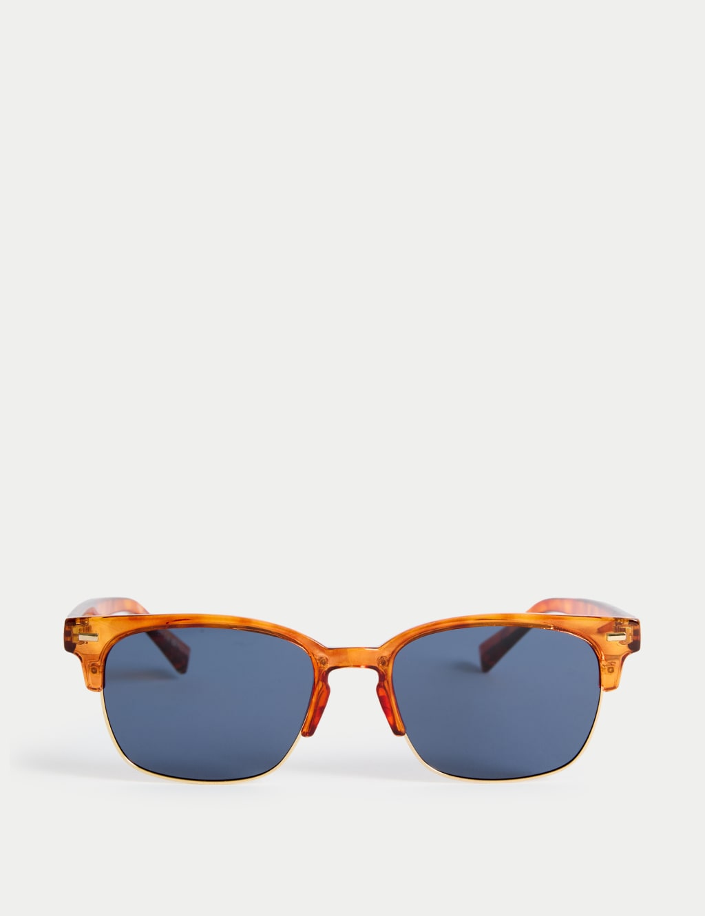 M&S Collection Men's D Frame Polarised Sunglasses - Orange, Orange