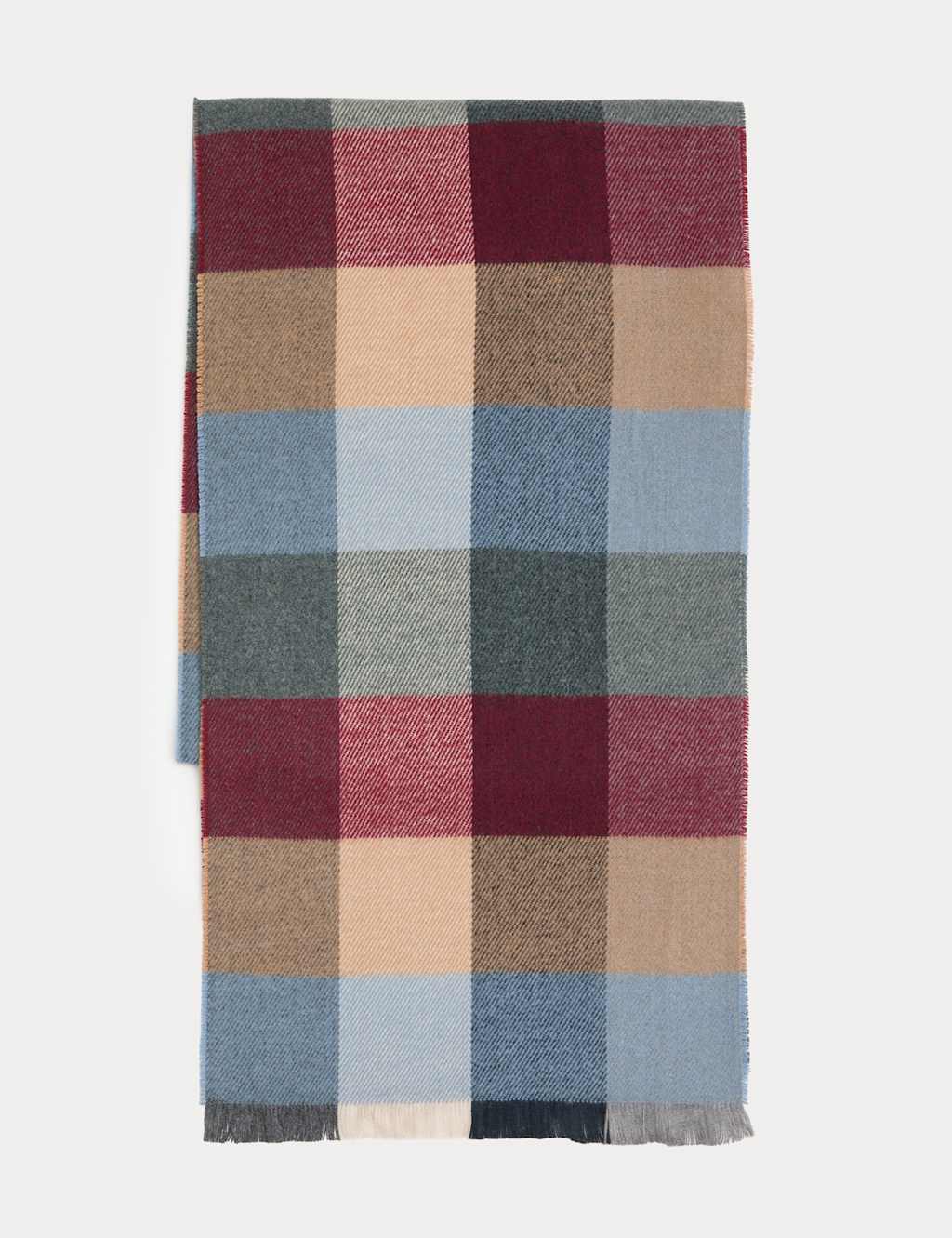 M&S Heatgen Checked Scarf Multi