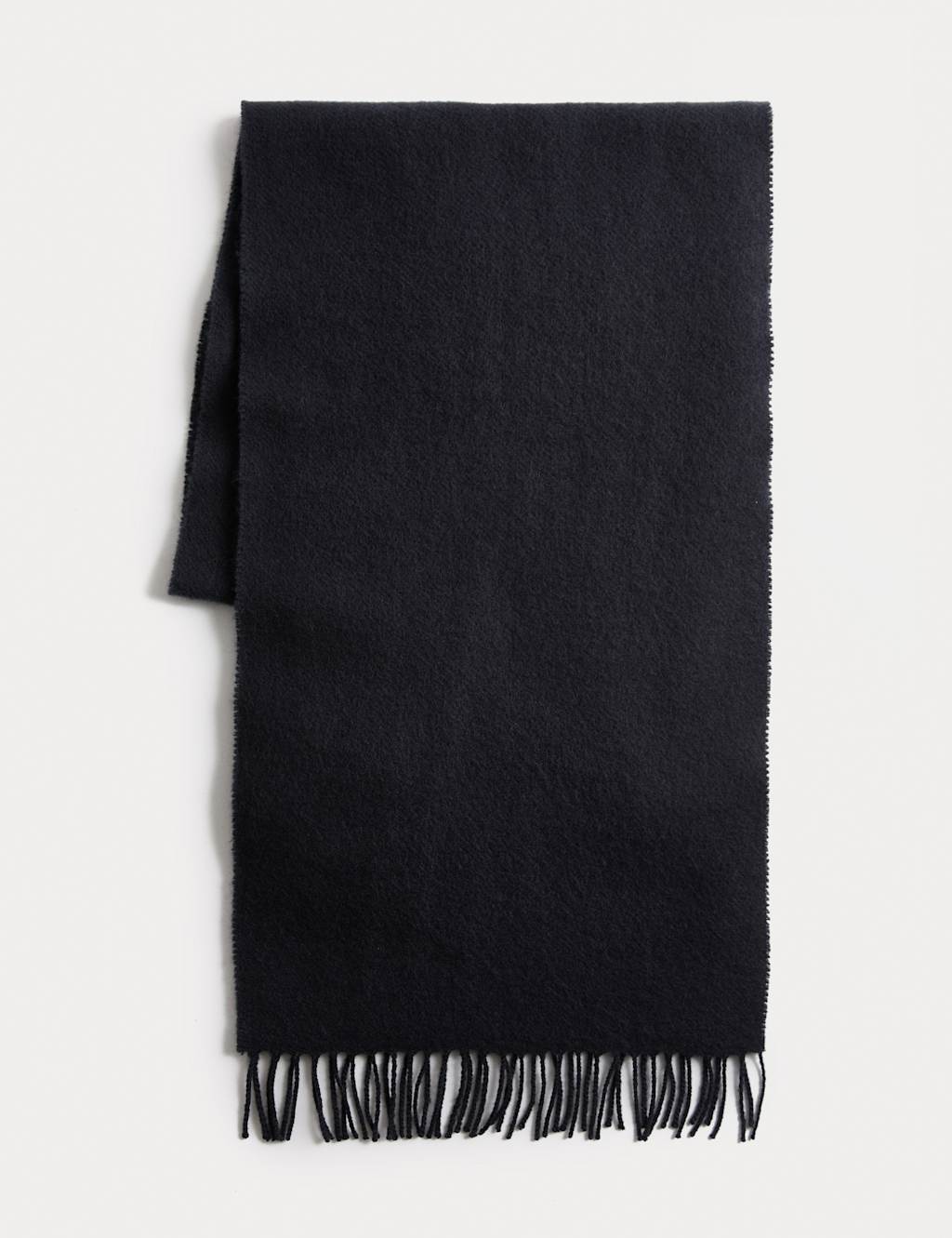 M&S Wool Blend Scarf Mid Blue