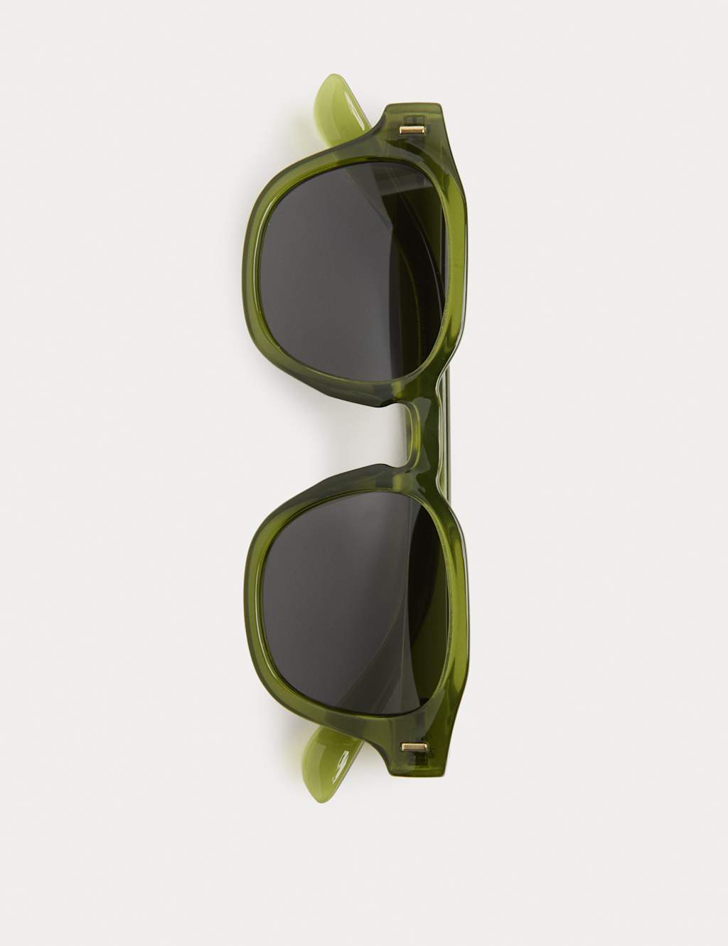 M&S Men's Chunky Polarised Sunglasses - Green