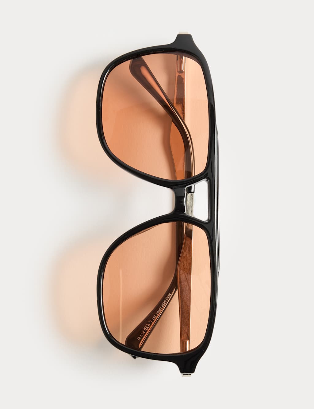 M&S Men's Aviator Polarised Sunglasses - Black