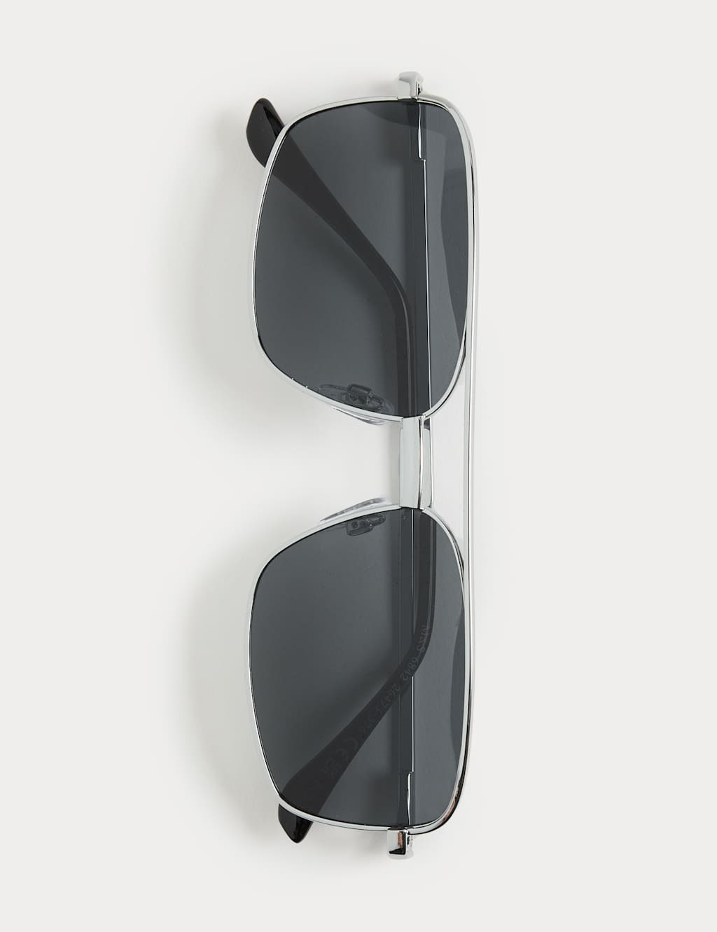 M&S Men's Metal Polarised Sunglasses - Silver