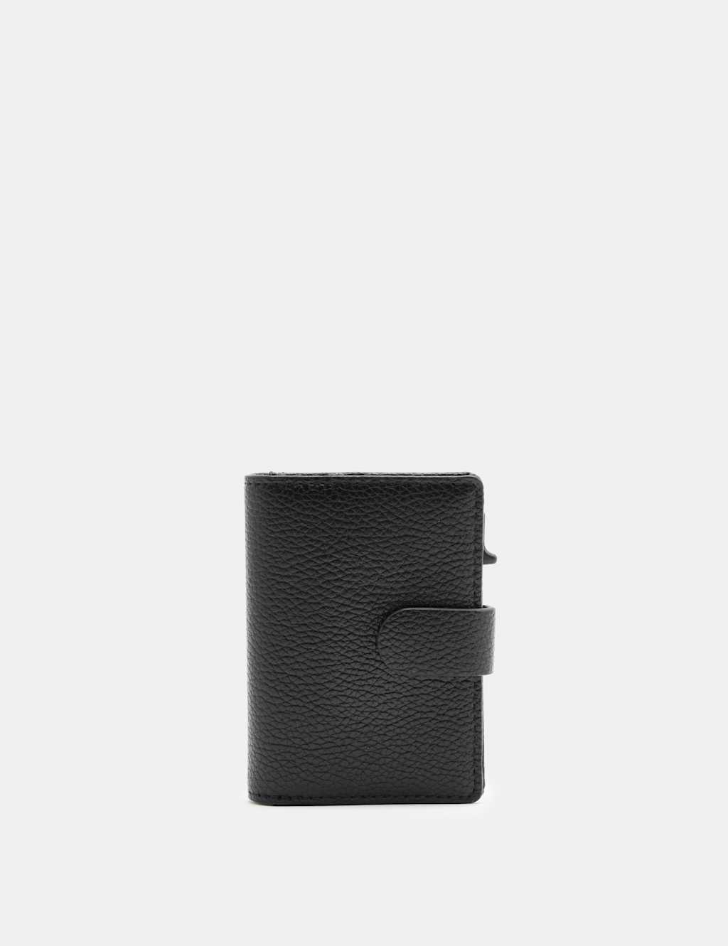 M&S Men's Pebble Grain Cardsafe Pop-Up Card Holder - Black