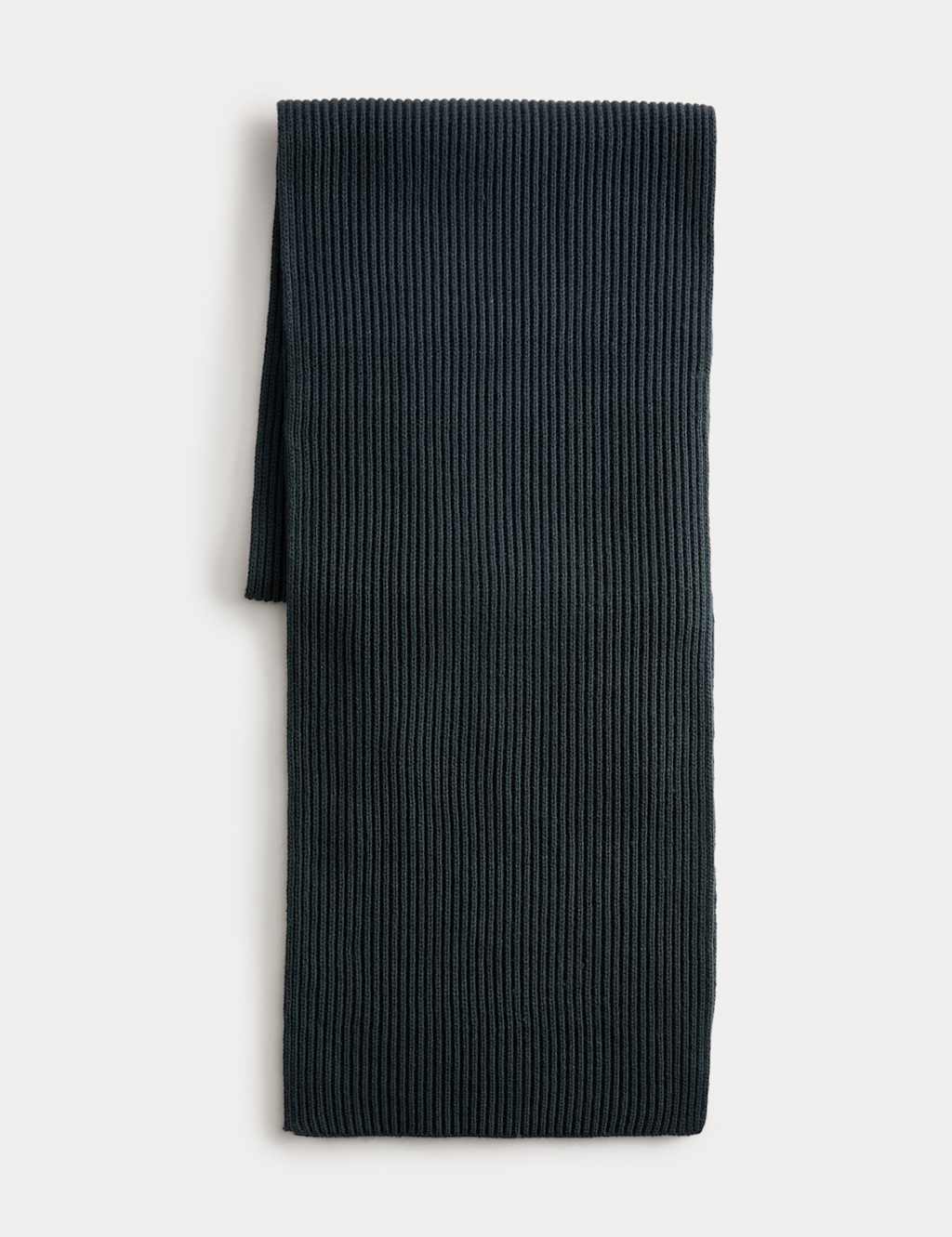 M&S Knitted Scarf Dark Ink