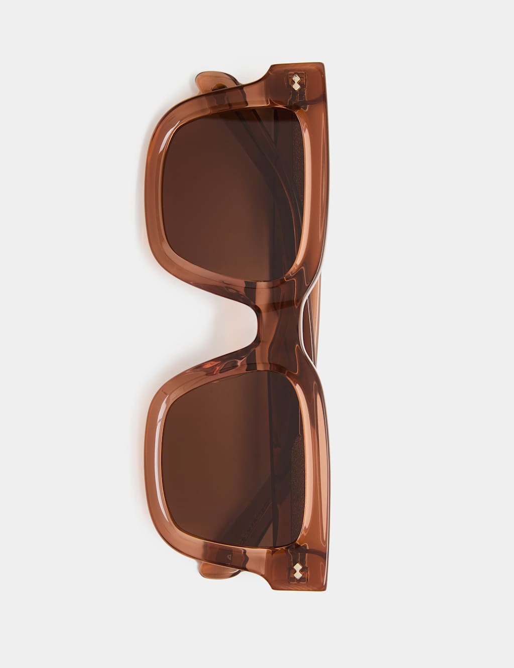 Autograph Men's Chunky Polarised Sunglasses - Light Brown