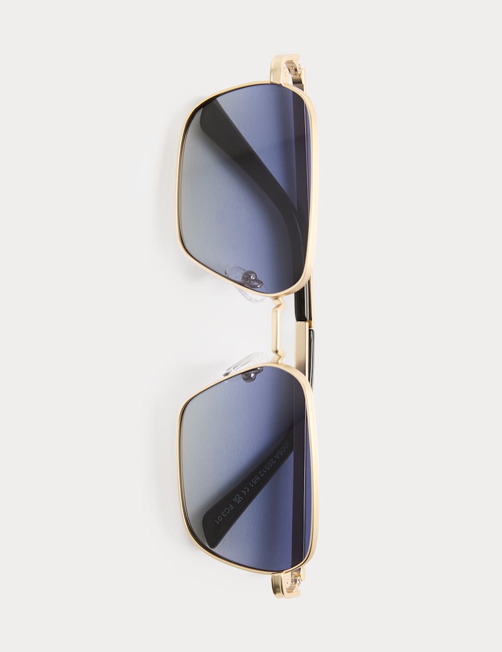 Autograph Men's Premium Metal Polarised Sunglasses - Gold
