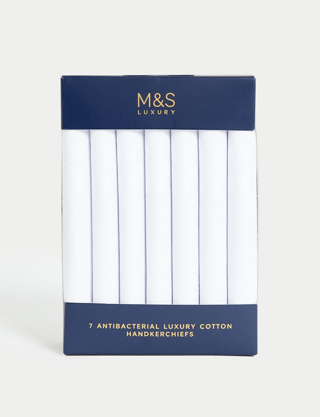 7pk Antibacterial Pure Cotton Handkerchiefs