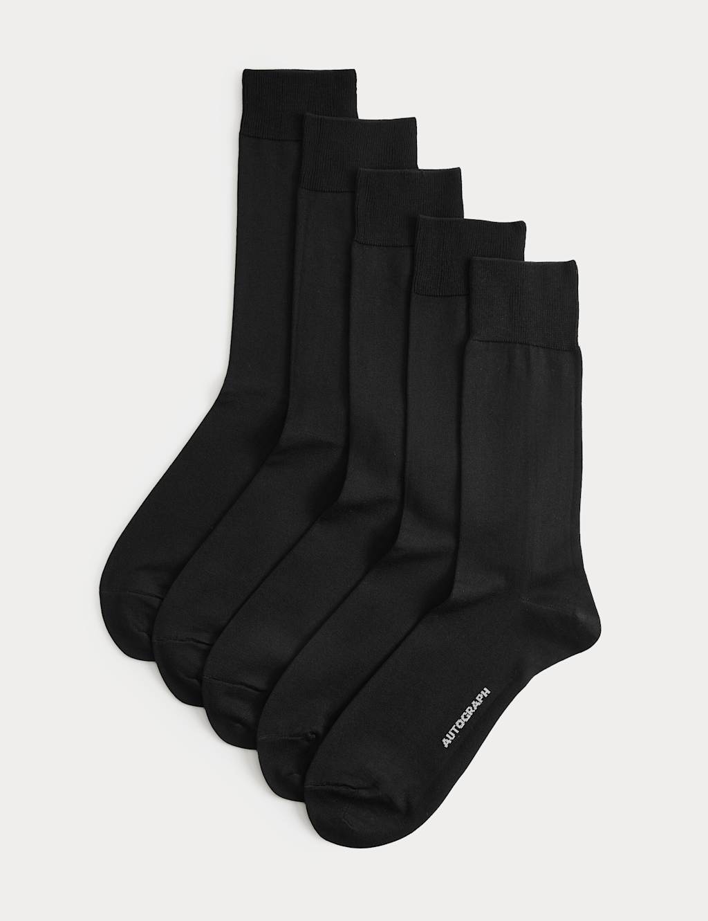 Autograph Men's 5pk Egyptian Cotton Rich Socks - 6-8 ½ - Black