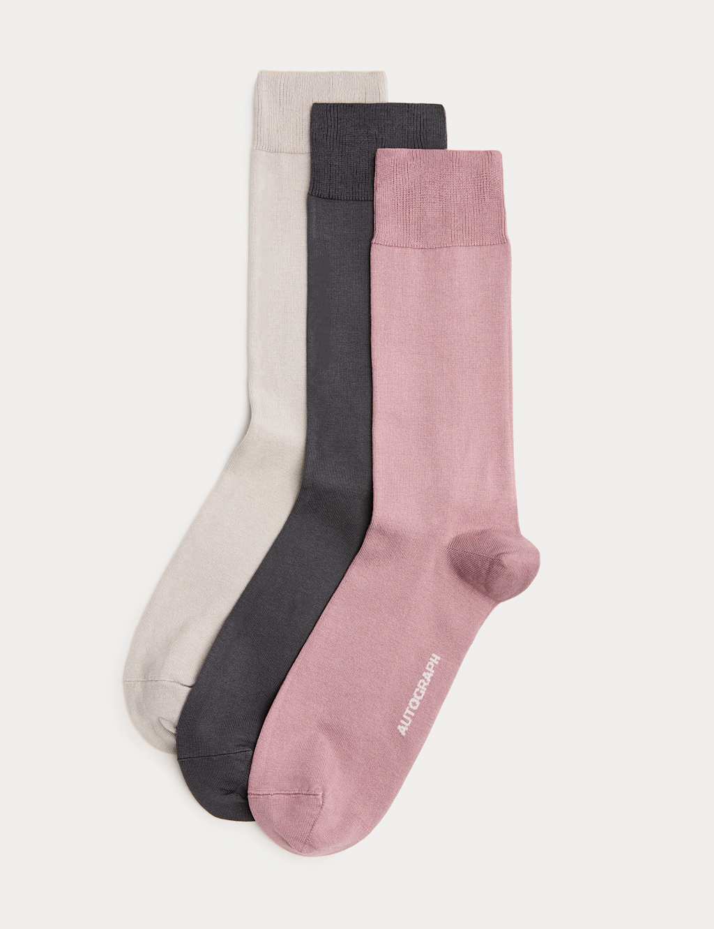 Autograph Men's 3 Pack Egyptian Cotton Rich Socks - 9-12 - Multi