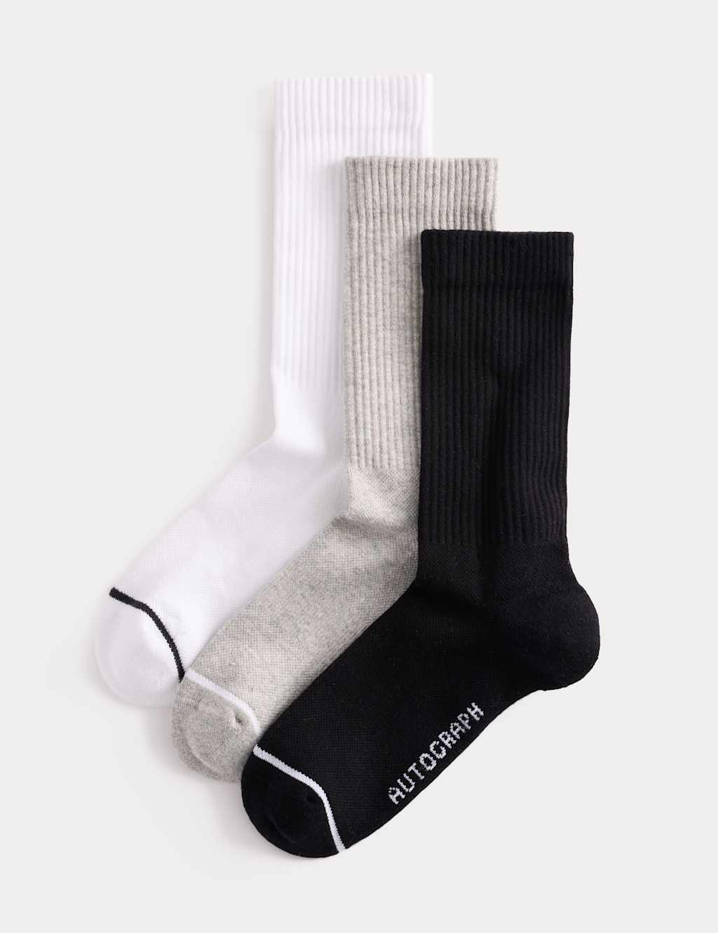 Autograph Men's 3 Pack Pima Cotton Rich Socks - 6-8 ½ - Multi