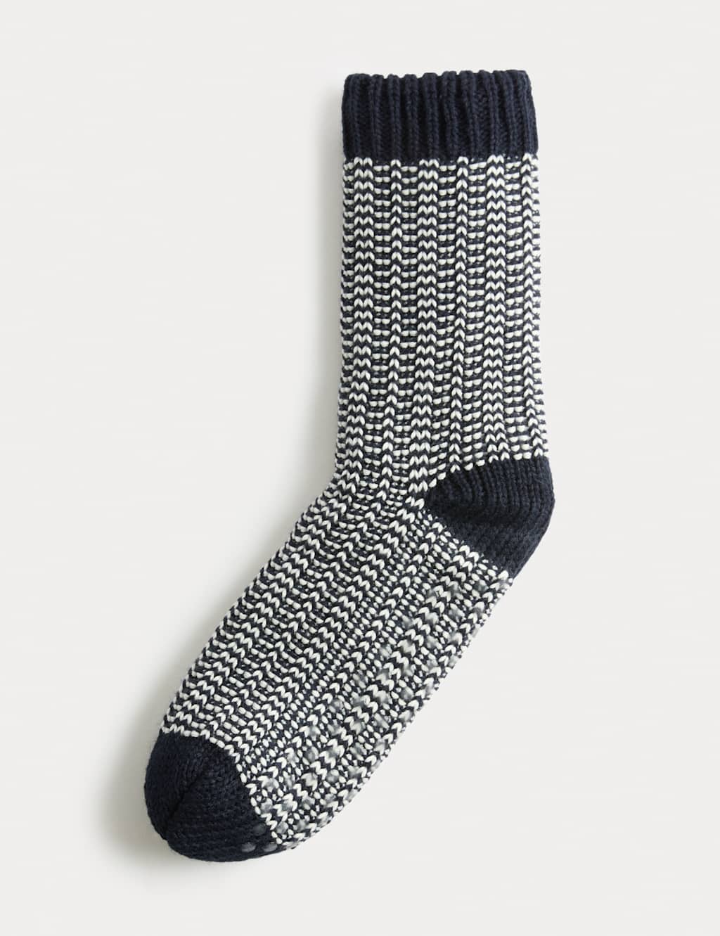 M&S Design Slipper Socks Navy Mix