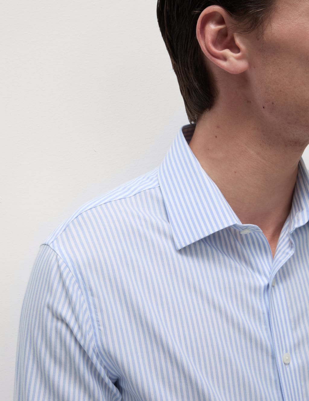Slim Fit Ultimate Non Iron Cotton Striped Shirt
