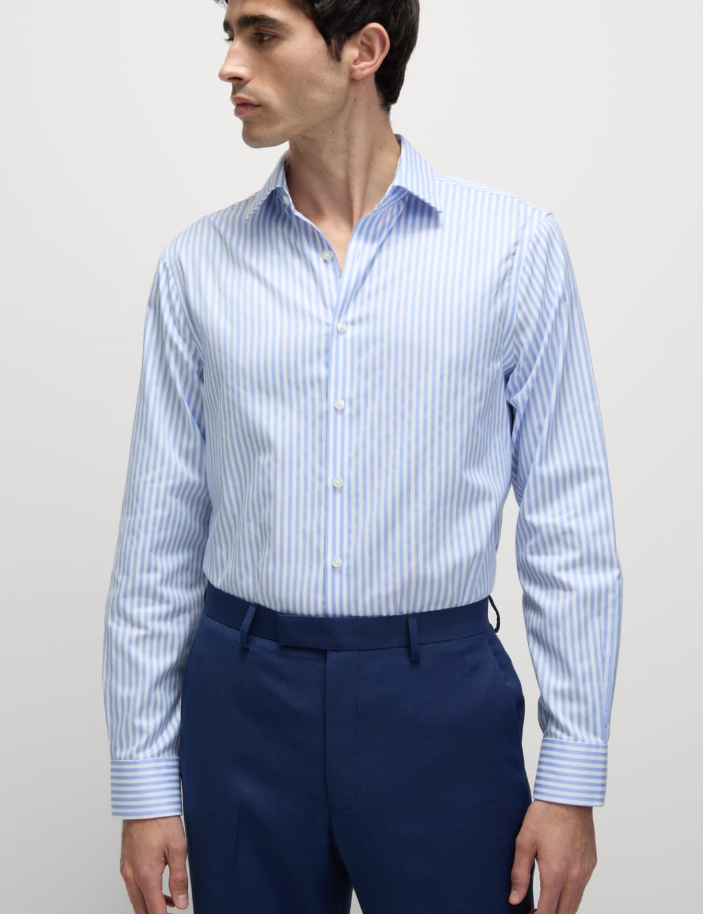 Regular Fit Luxury Cotton Striped Shirt