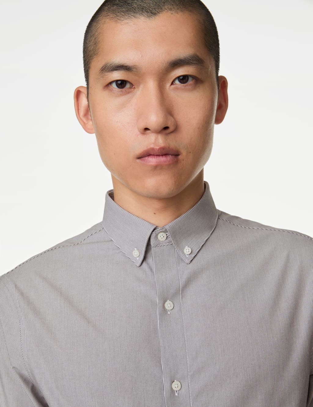 M&S Patterned Mens Button Down - XL