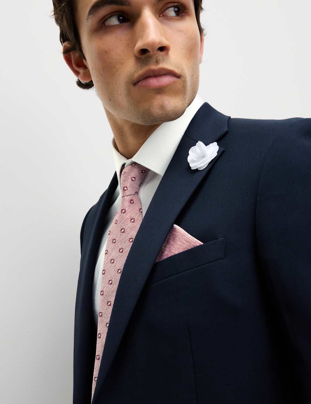 4pc Regular Fit Easy Iron Shirt and Tie Set