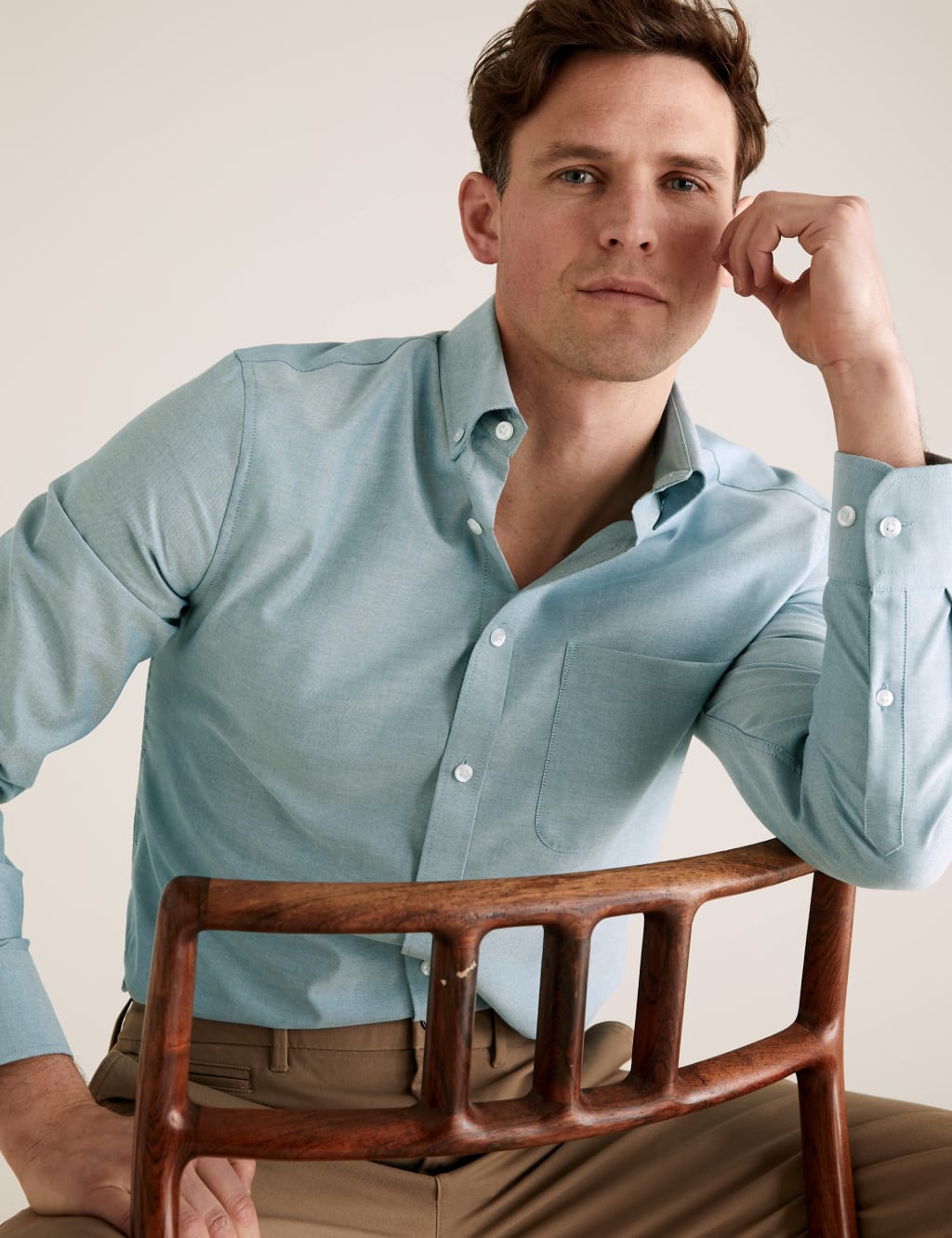 Tailored Fit Pure Cotton Oxford Shirt