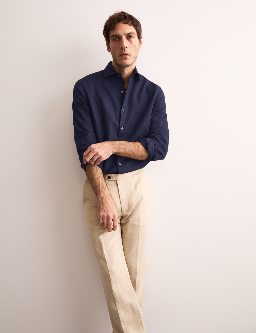 Regular Fit Luxury Linen Rich Shirt