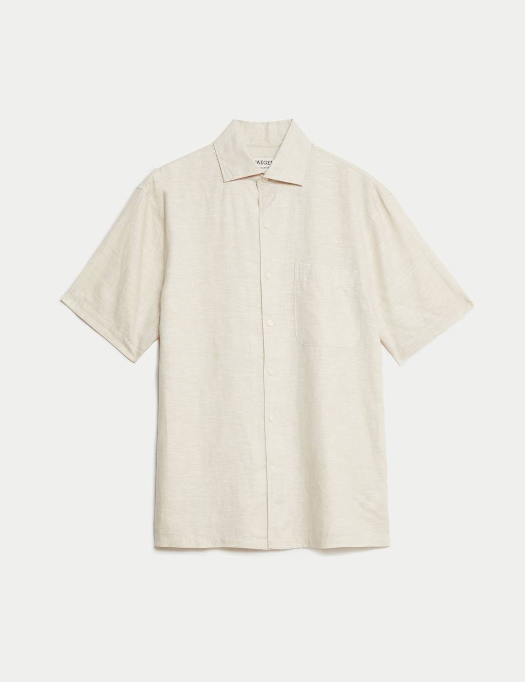 Regular Fit Linen Rich Shirt