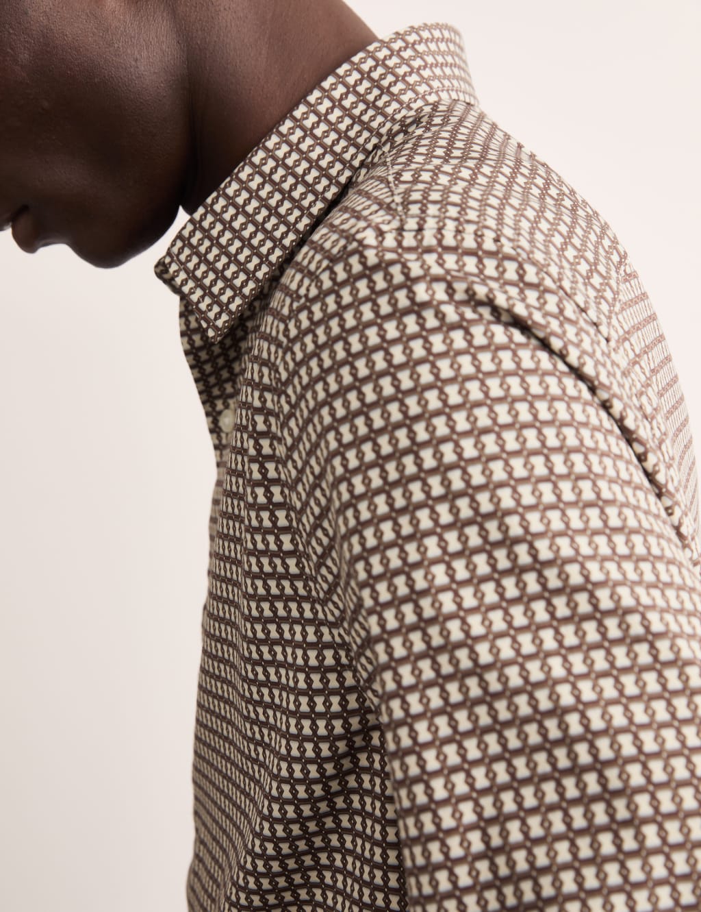 Brown formal shirt mens shop