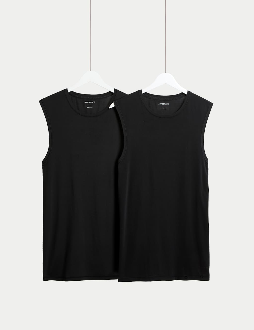 2pk Stretch Sport Sleeveless Vest Box