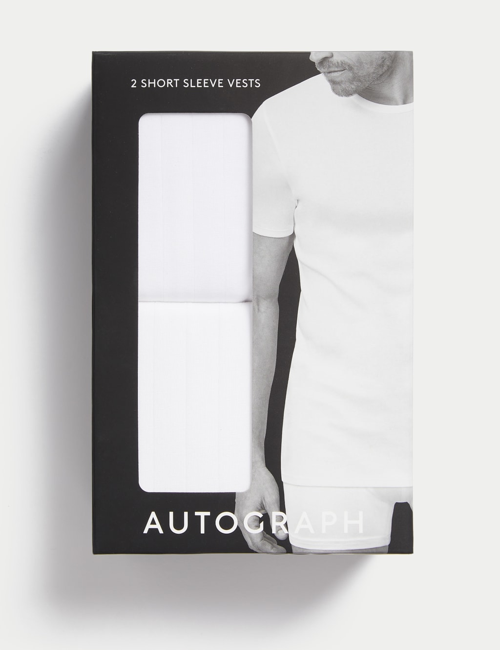 2pk Supima® Cotton Drop Needle Vest Box