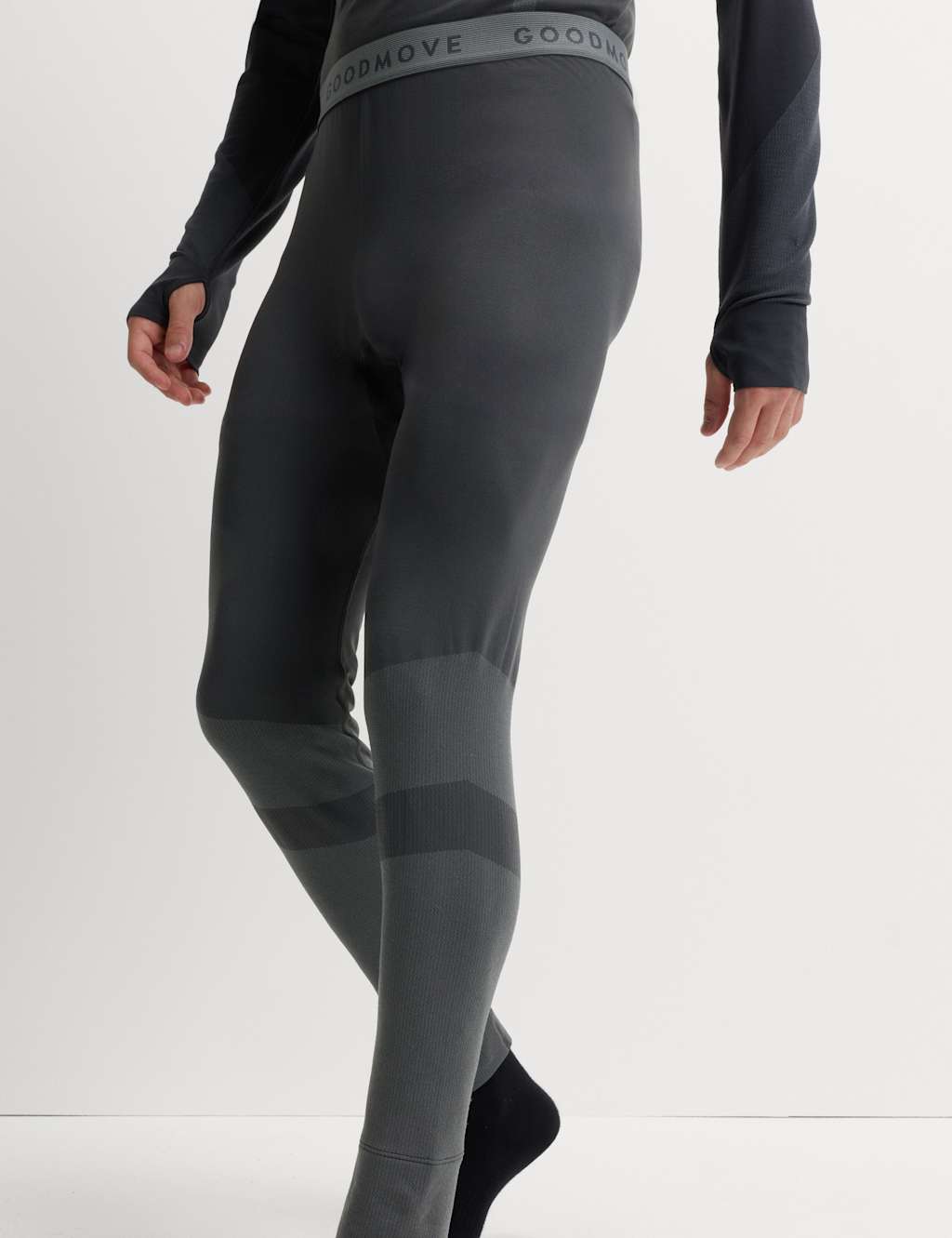 Goodmove Ski Thermal Long Johns Grey
