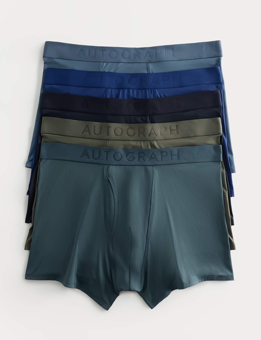 Autograph Men's 5 Pack Microskin Trunks - 2XL - Multi