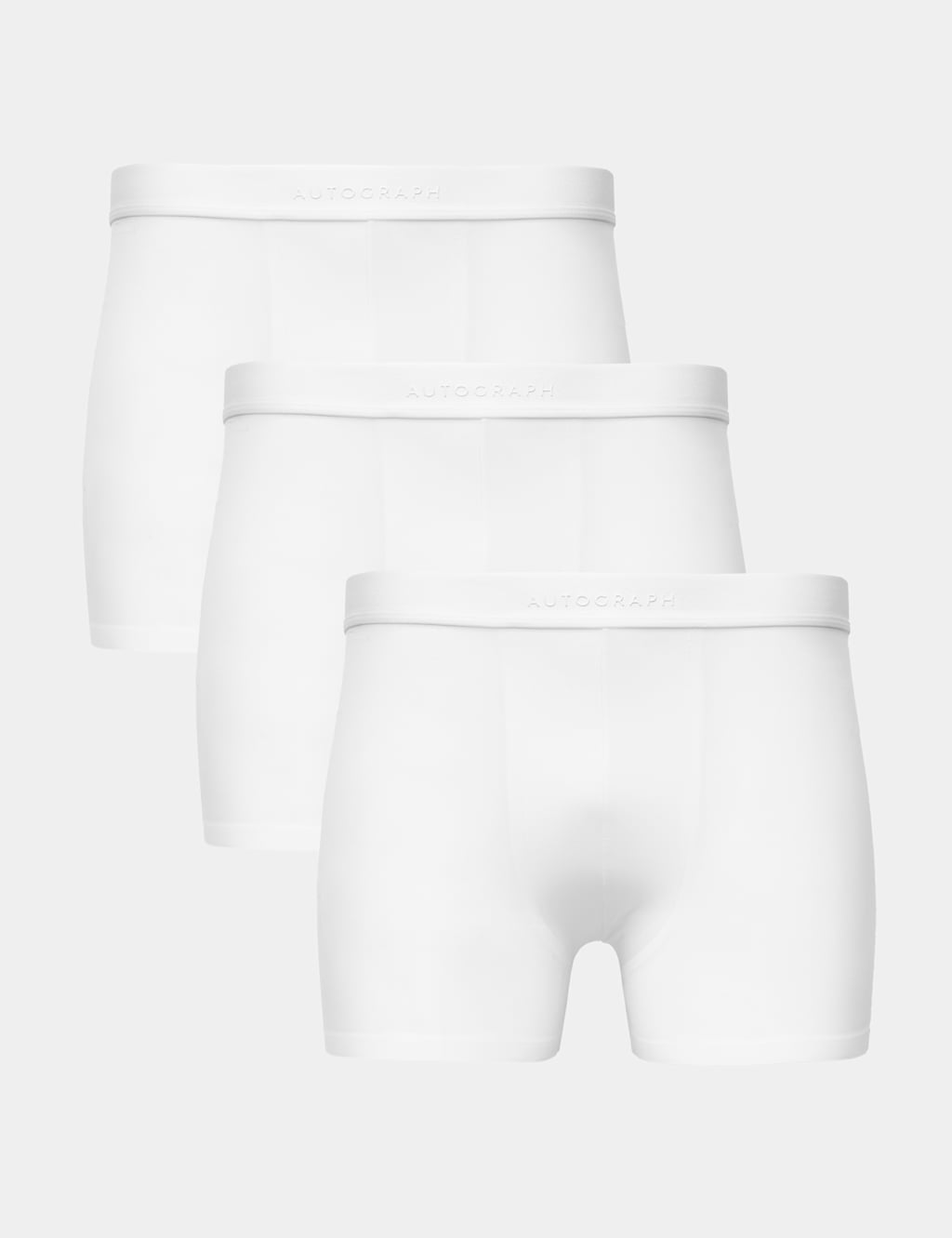 Autograph Men's 3 Pack Body Invisibles Trunks - 2XL - White