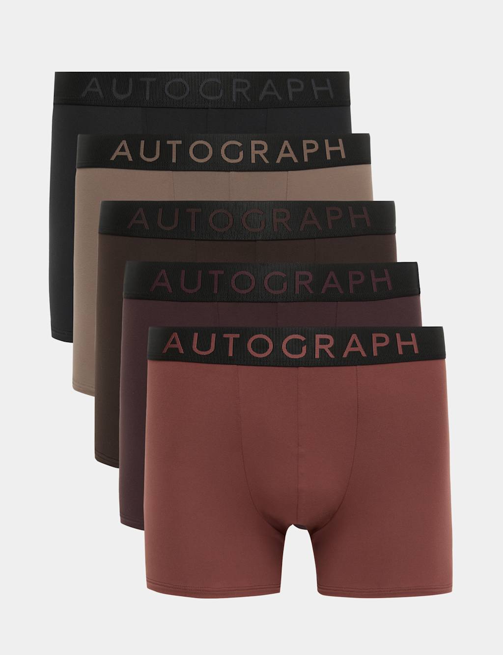 Autograph Men's 5 Pack Ultrasoft Trunks - S - Black Mix