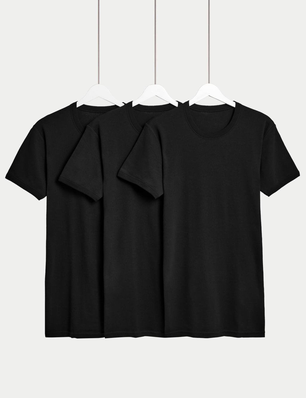 3pk Pure Cotton T-Shirt Vests