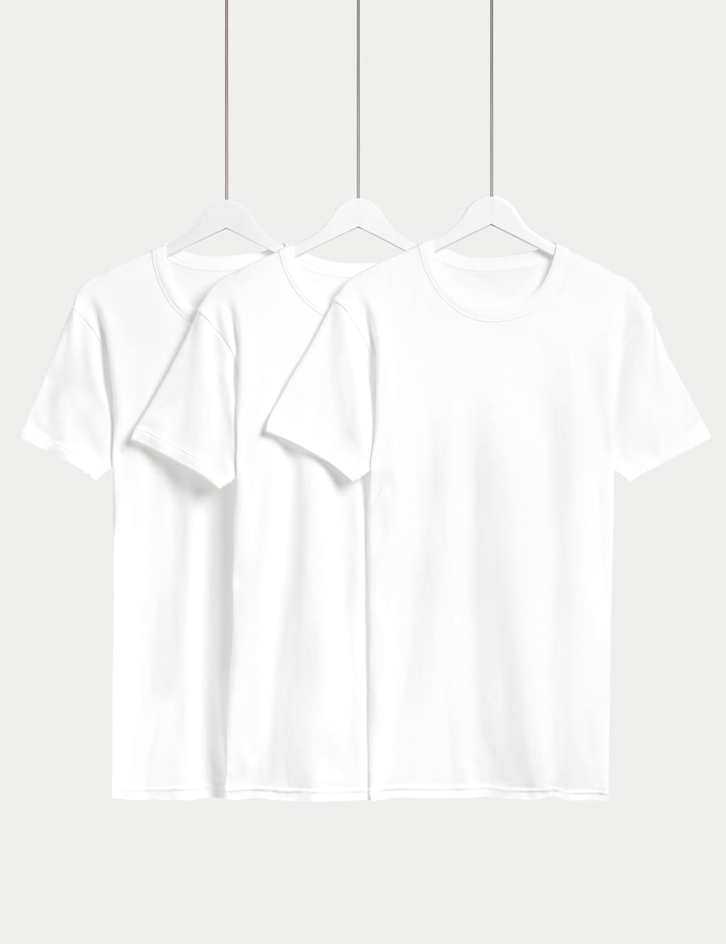 3pk Pure Cotton T-Shirt Vests