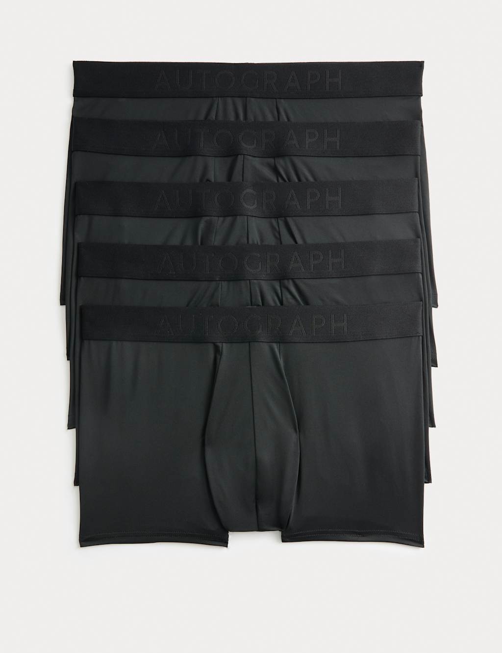 Autograph 5pk Microskin Stretch Hipsters Black