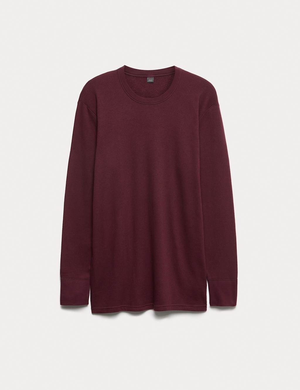M&S Heatgen Medium Thermal Long Sleeve Tops Burgundy