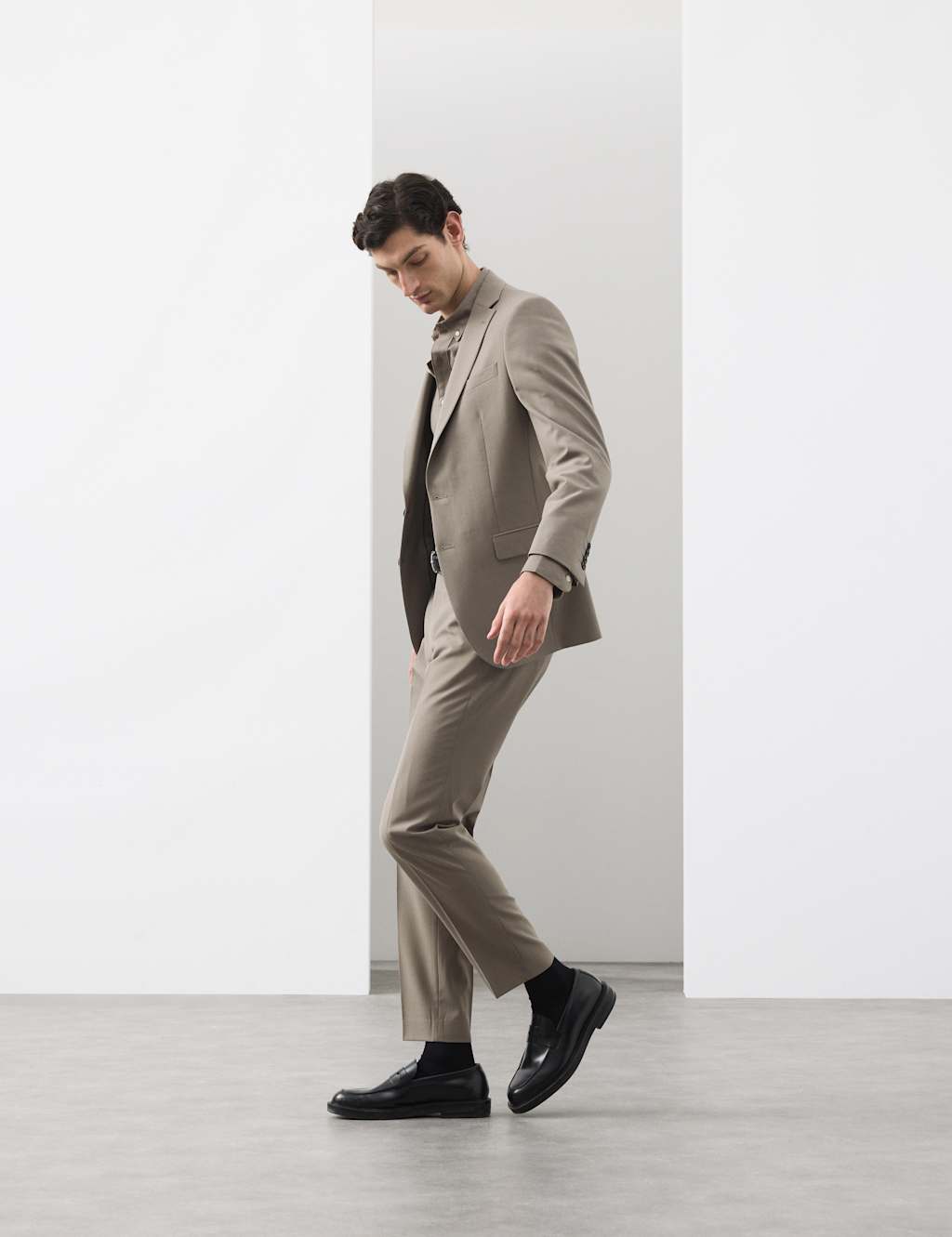 Autograph Men's Tailored Fit Performance Trousers - 38 - Onyx