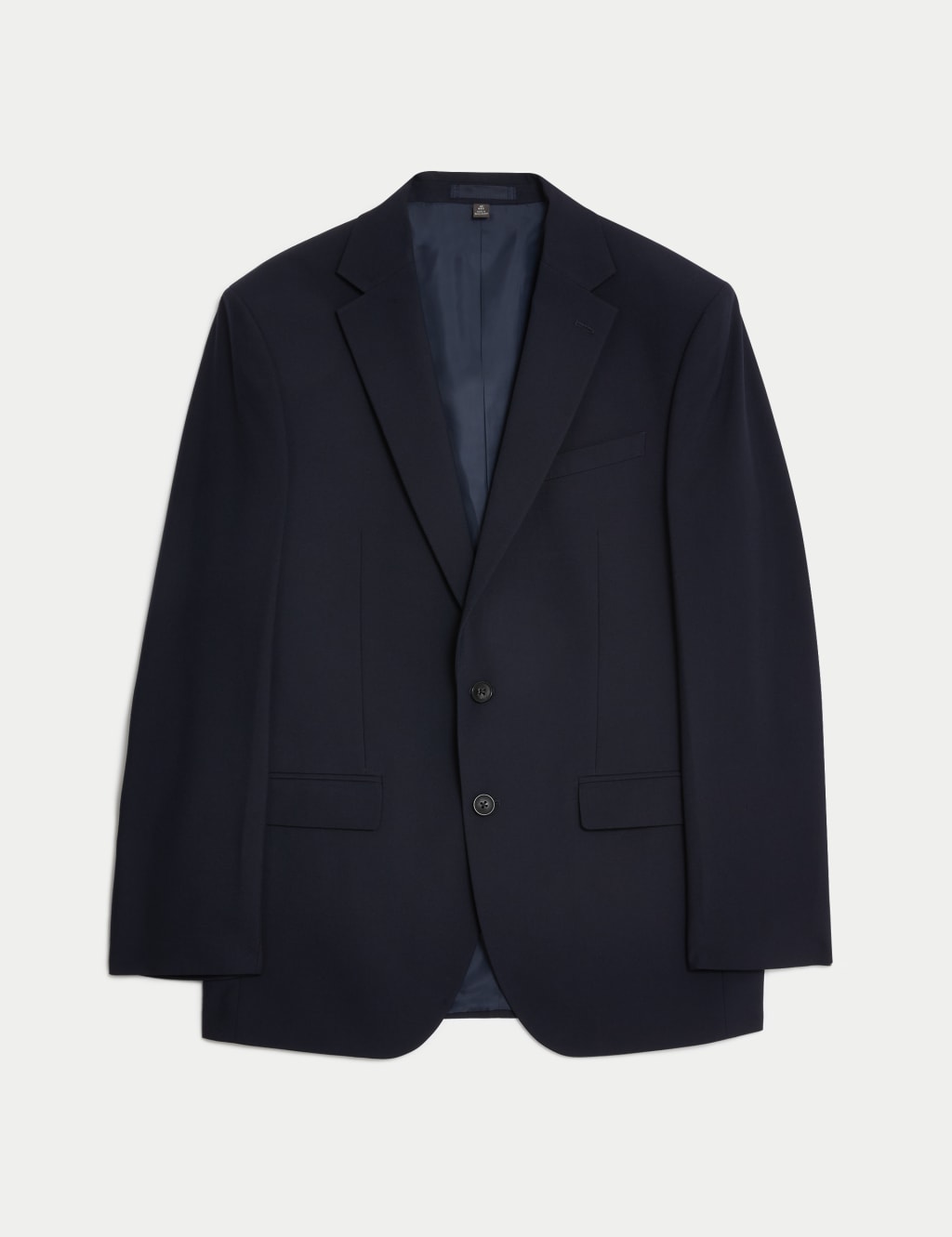 M&S Regular Fit Machine Washable Suit Jacket Navy
